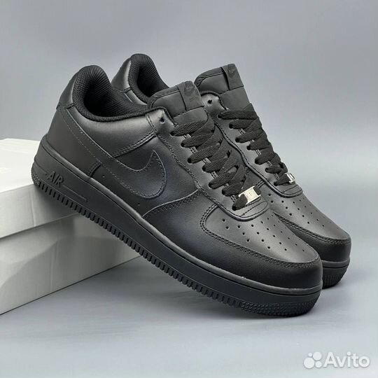 Nike Air Force 1 (черные)