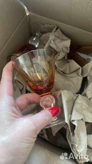 Советские рюмки на ножке