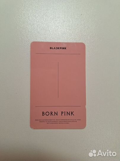 Официальные карты kpop black pink