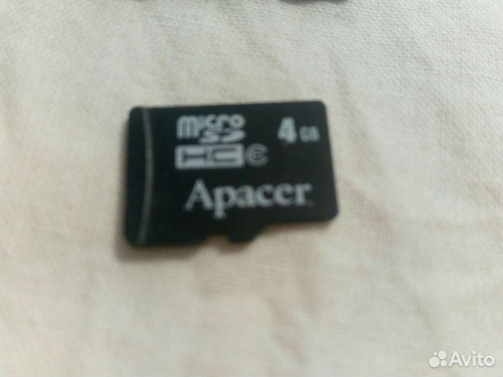 Карта памяти Micro SD 4gb с переходником