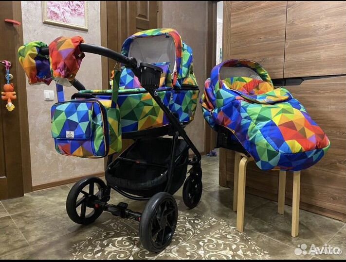 Коляска 2 в 1 bebe mobile (adamex reggio)