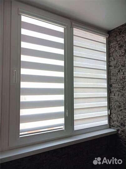 Рулонные шторы на окна день ночь рулонные жалюзи