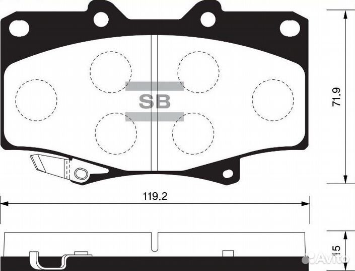 Тормозные колодки toyota land cruiser 80