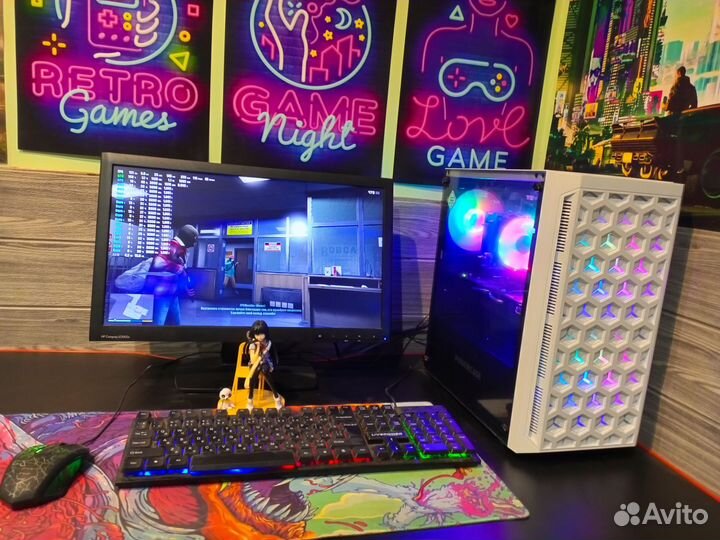 Игровой пк/e5 2650v2-8ядер/16gb/ssd/video4gb