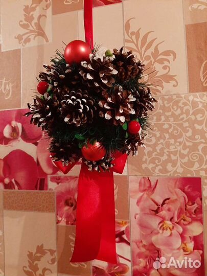 Новогодний венок, поделки и рисунки своими руками