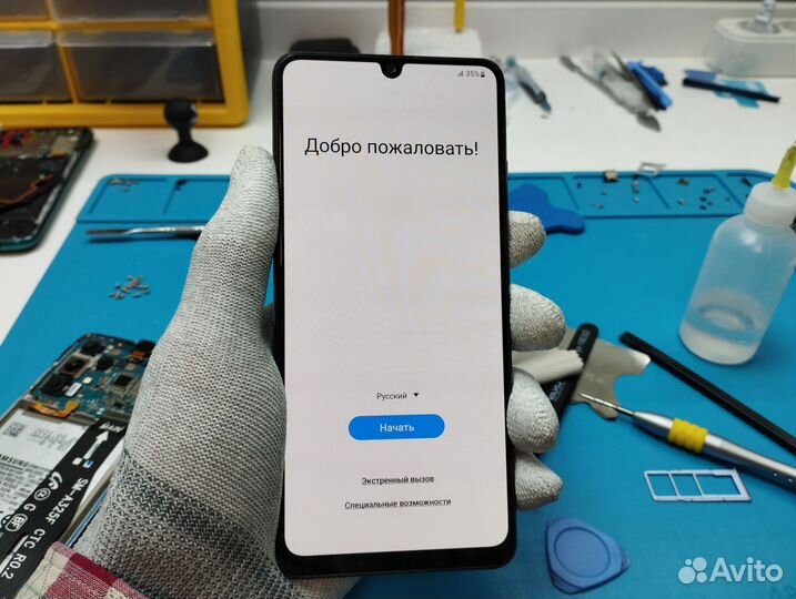Дисплей Samsung Galaxy A32 б/у без выгораний
