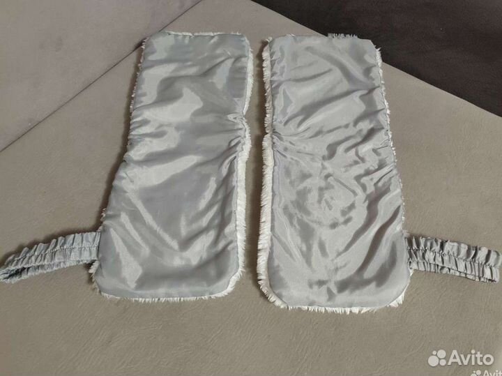 Муфта / теплые варежки на коляску или санки (Зима)