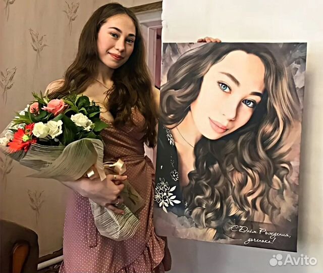 Портрет на холсте 30х40