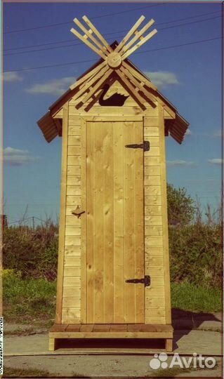 Дачный туалет с декором пяе 690