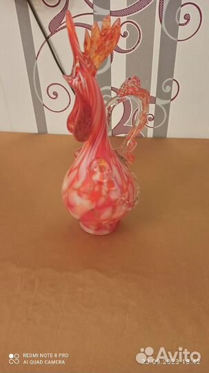 Кувшин цветное стекло СССР