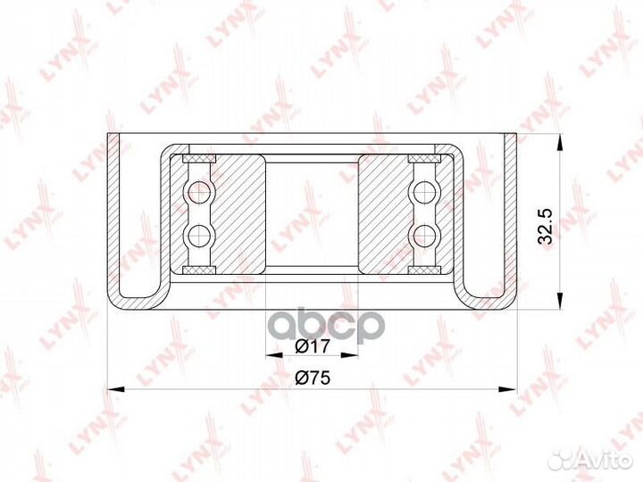 Ролик поликлинового ремня направляющий PB-5318