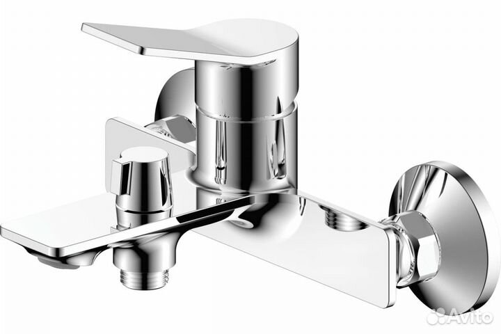 Смеситель д/ванны argo argus 35-05 хром, однорычажный,d-35 дайвотер керамбукса, латунь, с душевой га