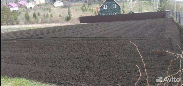 Вспашка, уплотнение, посев газона, покос травы