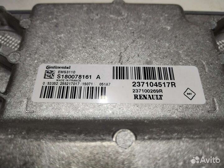 Эбу двигателя K4M Fluence, Duster