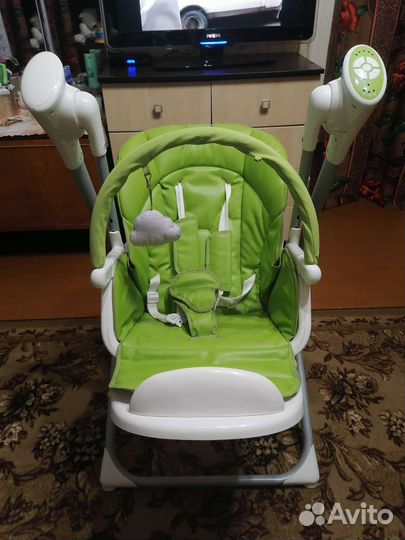 Стул-качель для кормления 2в1