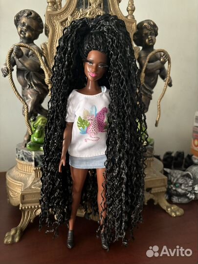 Кукла барби афро темнокожая