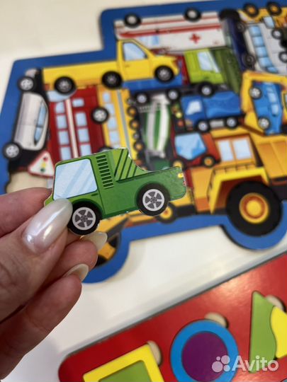 Деревянные пазлы вкладыши