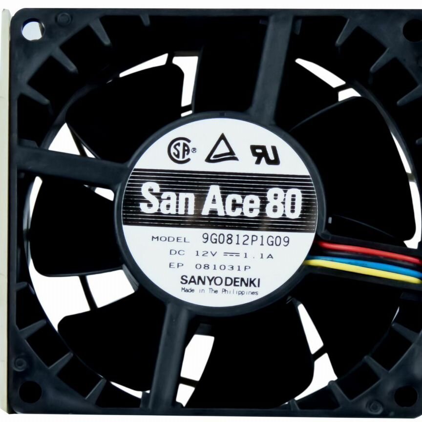 [9G0812P1G09] Вентилятор Supermicro 80x80x38mm 6300 9g0812p1g09