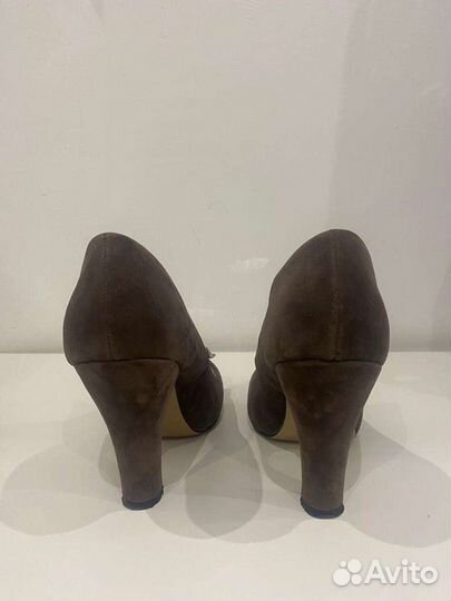 Туфли замшевые женские