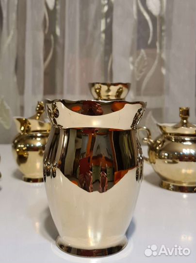 Сервиз чайный золотой