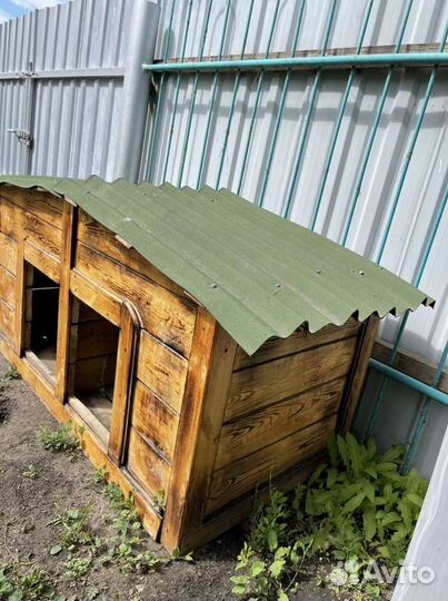 Будка собачья двухкомнатная