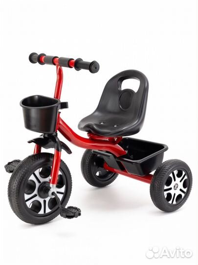 Велосипед трёхколесный Новый 2 корзины Красный