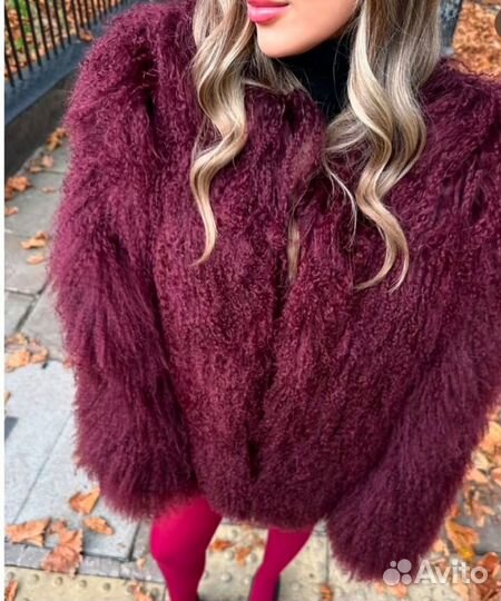 Шуба из натуральной ламы