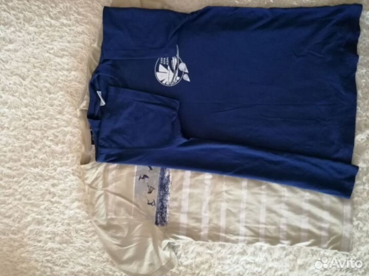 Два пакета мужской одежды, б/у, на осень