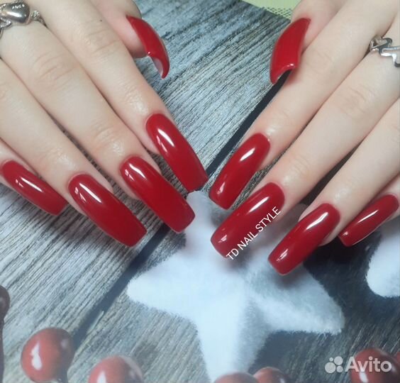 Наращивание ногтей, шеллак