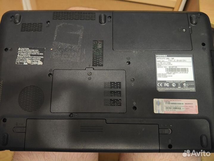 Ноутбук toshiba satellite L655-1HF
