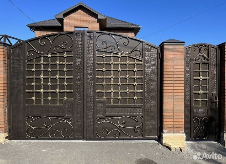 Ворота кованые бесплатная установка