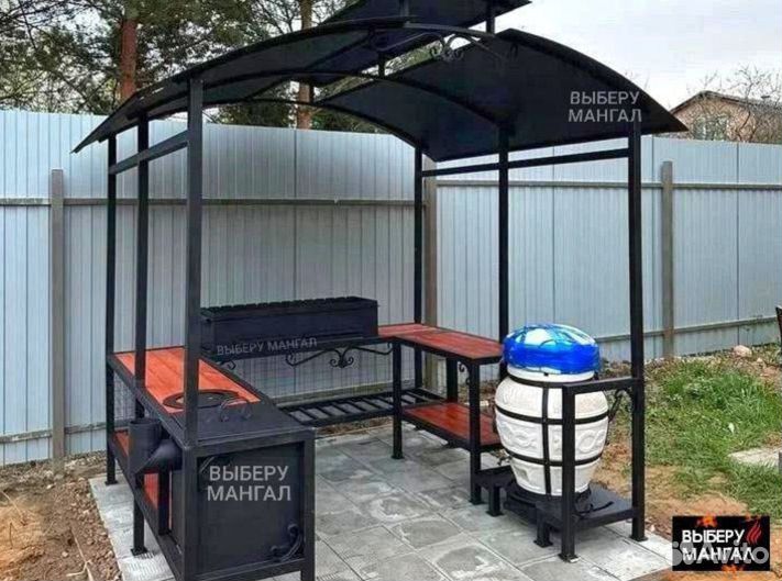 Беседка с мангалом