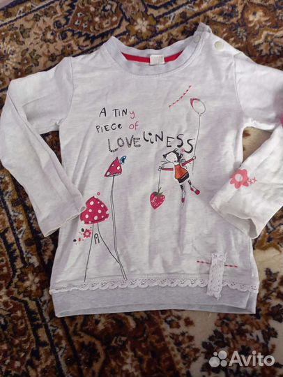 Кофта реглан на девочку