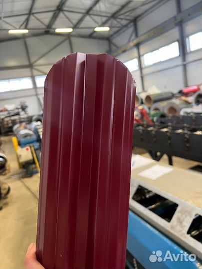 Забор из евроштакетника 2м