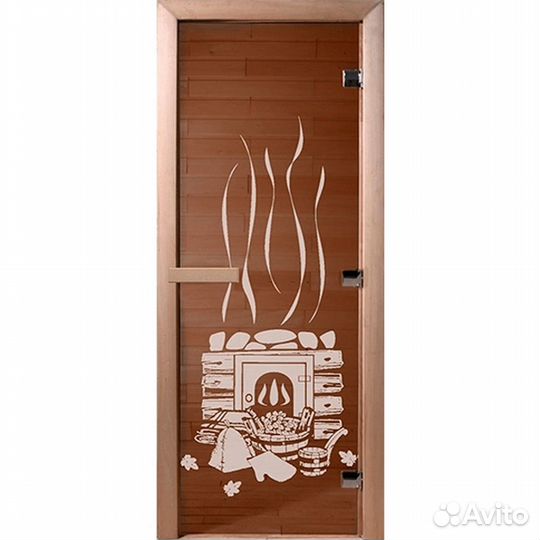 Дверь для сауны 70*190 Банька Бронза DW