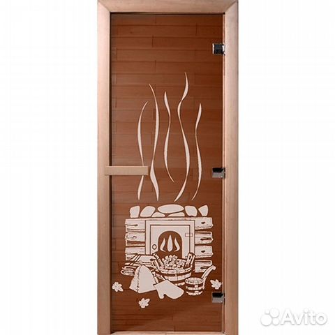 Дверь для сауны 70*190 Банька Бронза DW