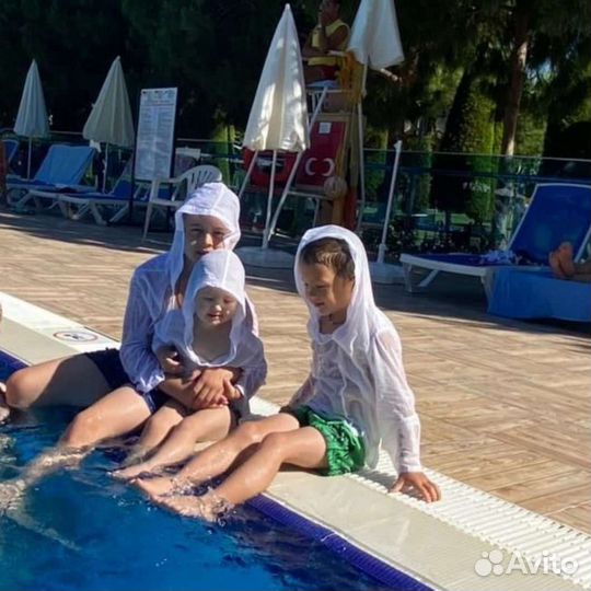 Пляжная рубашка детская унисекс