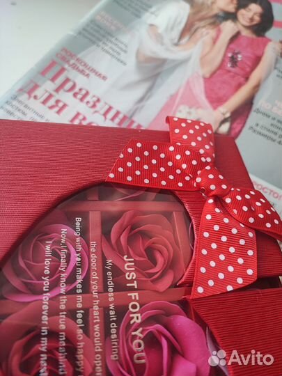 Букет из мыла, мыльных роз подарочный