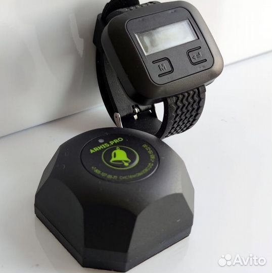 Кнопка вызова официанта Бургер и часы пейджер