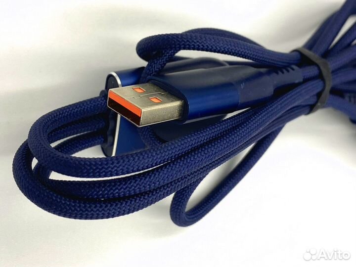 Кабель 3в1 6A 66W для быстрой зарядки