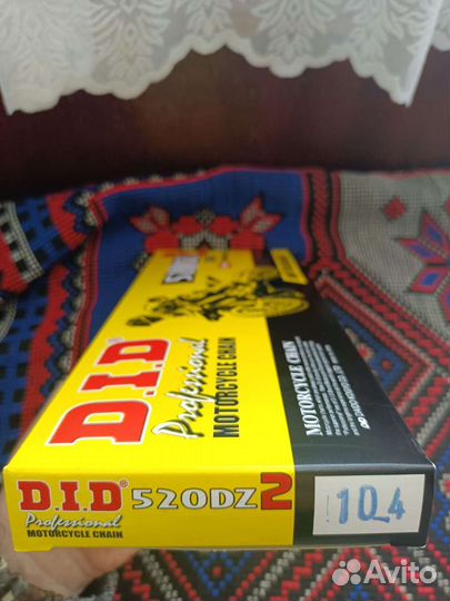 Цепь для мотоцикла DID 520/104(Япония)