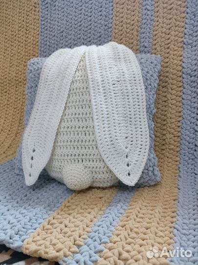 Плед детский вязаный ручная работа