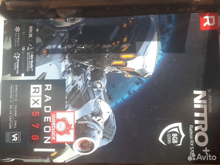 Видеокарта sapphire nitro+ RX 570 8GB OC