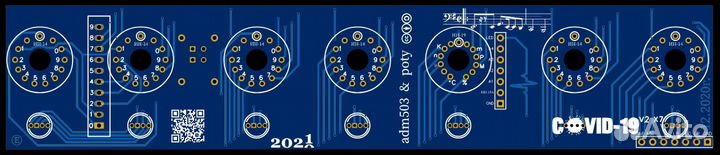 Платы для сборки часов на 6-и лампах ин-14\ин-12