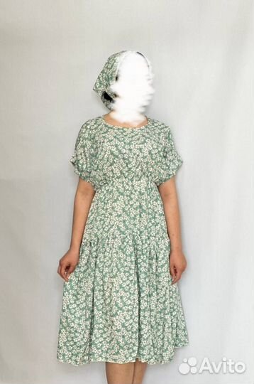 Домашние платья с косынкой