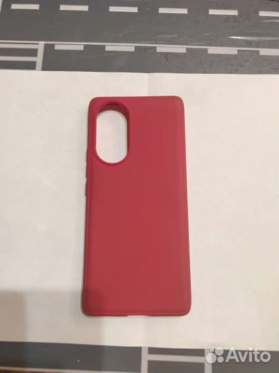 Чехол для honor 50, красный и черный