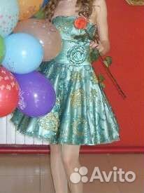 Платье короткое пышное на торжество