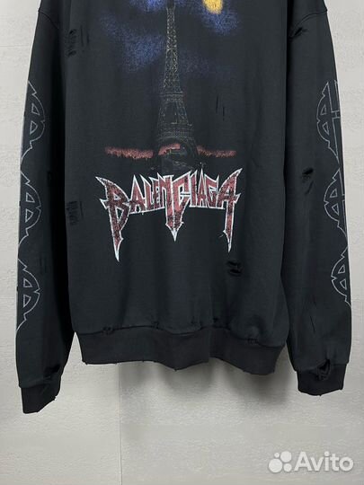 Balenciaga Paris Moon Zip-Hoodie