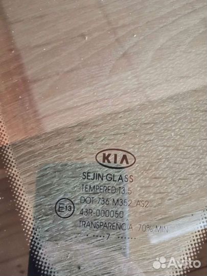 Задняя форточка правая Kia Ceed 1 ED