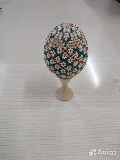 Яйцо пасхальное из бисера